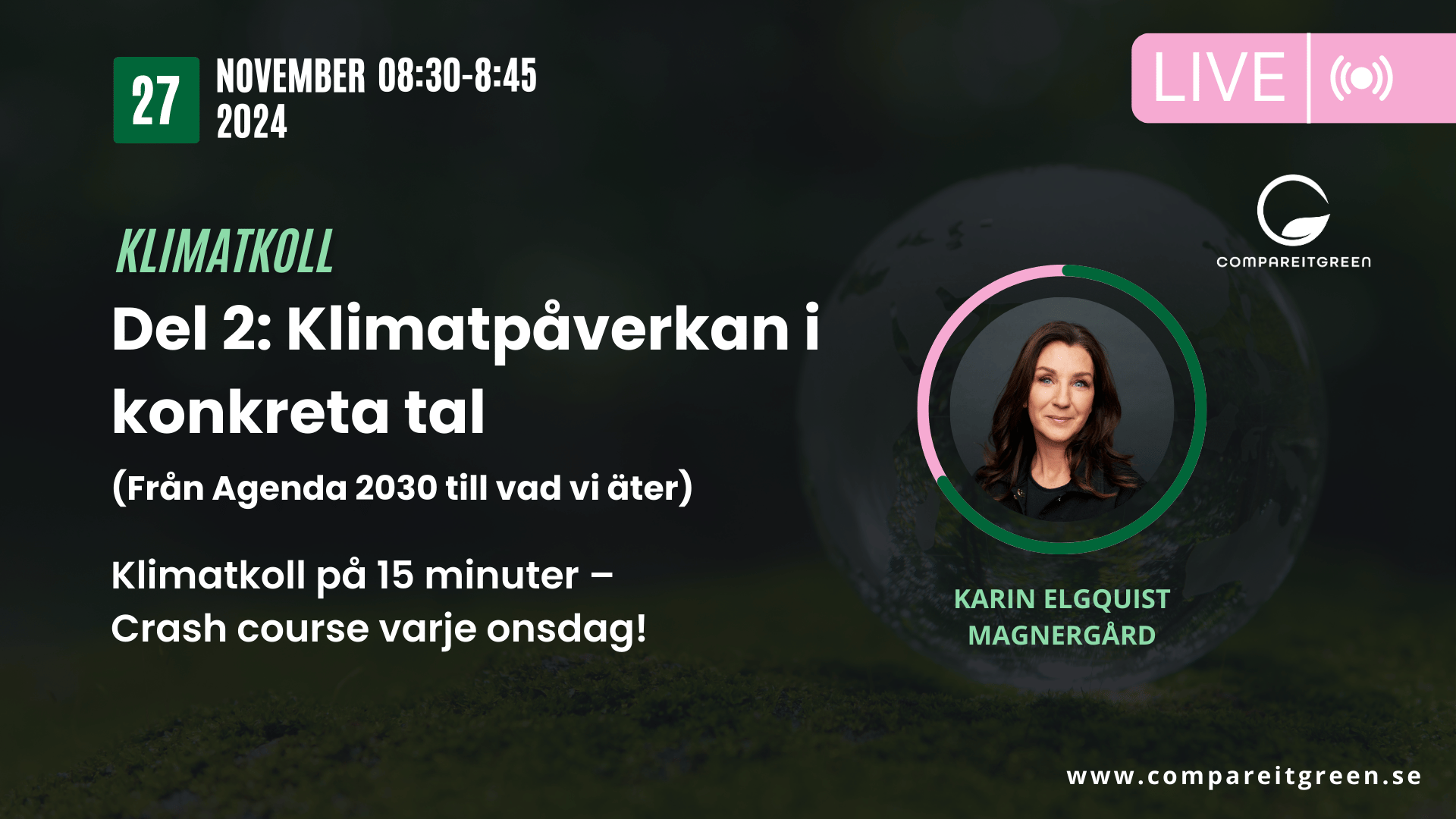 LinkedIn LIVE_KLIMATKOLL_Del 2 Klimatpåverkan i konkreta tal